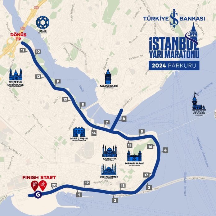 İstanbul Yarı maratonu Parkur